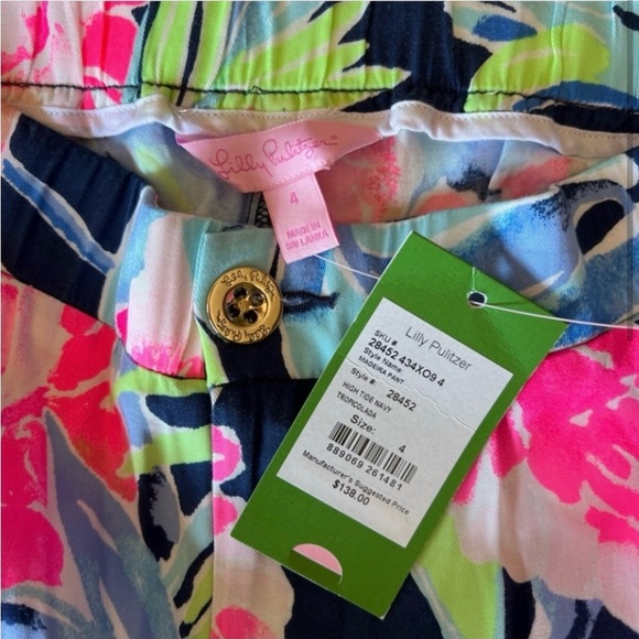 NWT Lilly Pulitzer Madeira pant. Others listing for $80 or more used. - Picture 4 of 6
